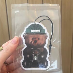Starbucks bear cup car freshie